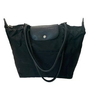 Longchamp Le Pliage Tote Large (all black)